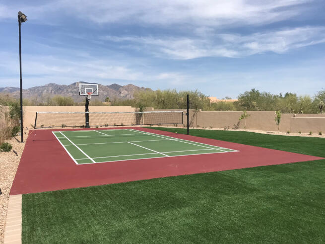 Flagstaff Pickleball Court and Basketball Net